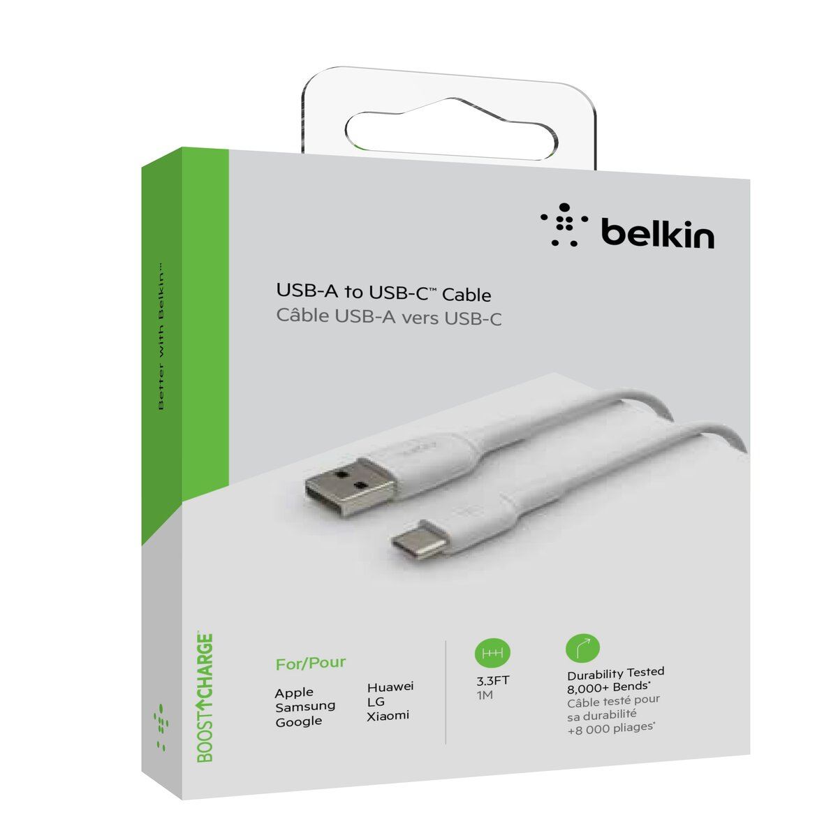 CABLE BELKIN USB A TIPO C 1MT